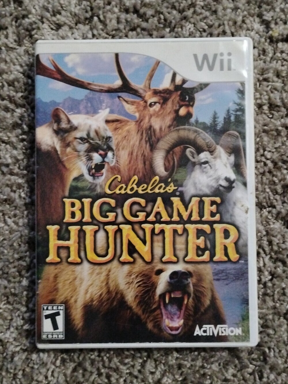 Cabela's Big Game Hunter (Nintendo Wii, 2007) CIB - Complete with Manual & Disc